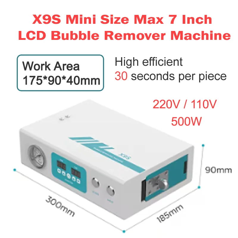 

LY UYUE X9S Mini Size Max 7 Inch Air Bubble Remover High Pressure LCD Refurbishment Defoaming Machine For iPhone Samsung Mobiles