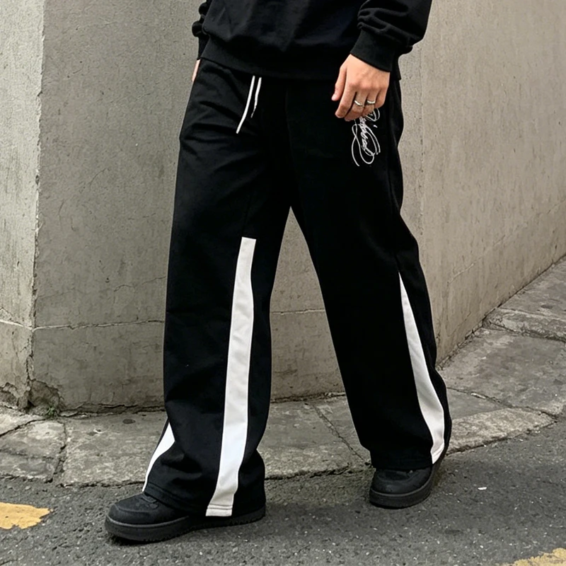 

Print Casual Sports Set 2026 New Unisex Loose Fit Hooded Sweatshirt And Straight Leg Sweatpants Men's Women's Clothing