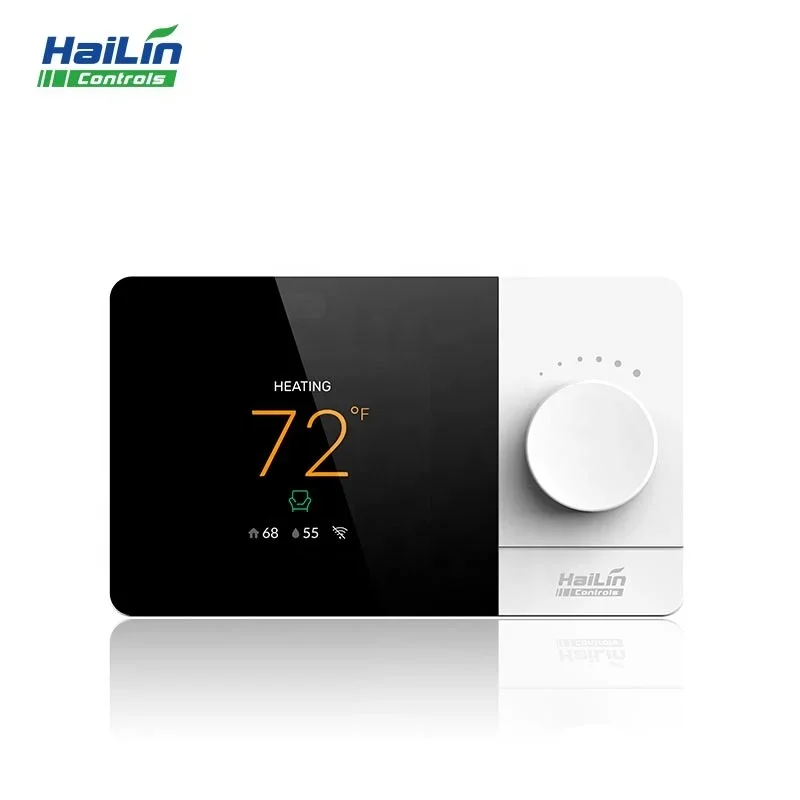 HaiLin Smart HVAC Thermostat with Color Display Mult- Stage Thermostat with Programmable Alexa Google for Smart Home - Easystat