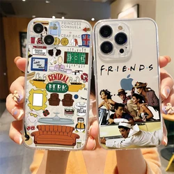 Central Perk Coffee Friends Phone Case for iPhone 14 13 12 11 Pro Max X XSMax XR for iPhone 7 8 Plus Cover TV Show Silicone Case