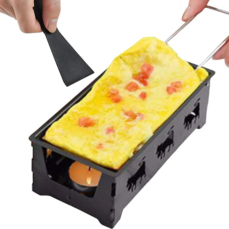 

Cheese Grill Set Non-Stick Cheese Oven Set Cheese Melter Pan With Spatula Foldable Handle Kitchen Gadgets