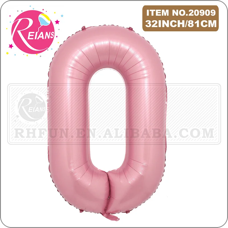 32 inch Pink Foil Number Balloon 0 1 2 3 4 5 6 7 8 9 Anniversary Birthday Party Baby Shower Wedding Decoration Festival Ballon