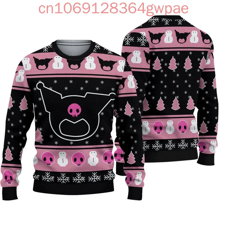 Hello Kitty Ugly Sweater Men And Women 3d Sweater Tops Sanrio Cartoon Ugly Christmas Sweater Anime Xmas Gifts Christmas Sweater