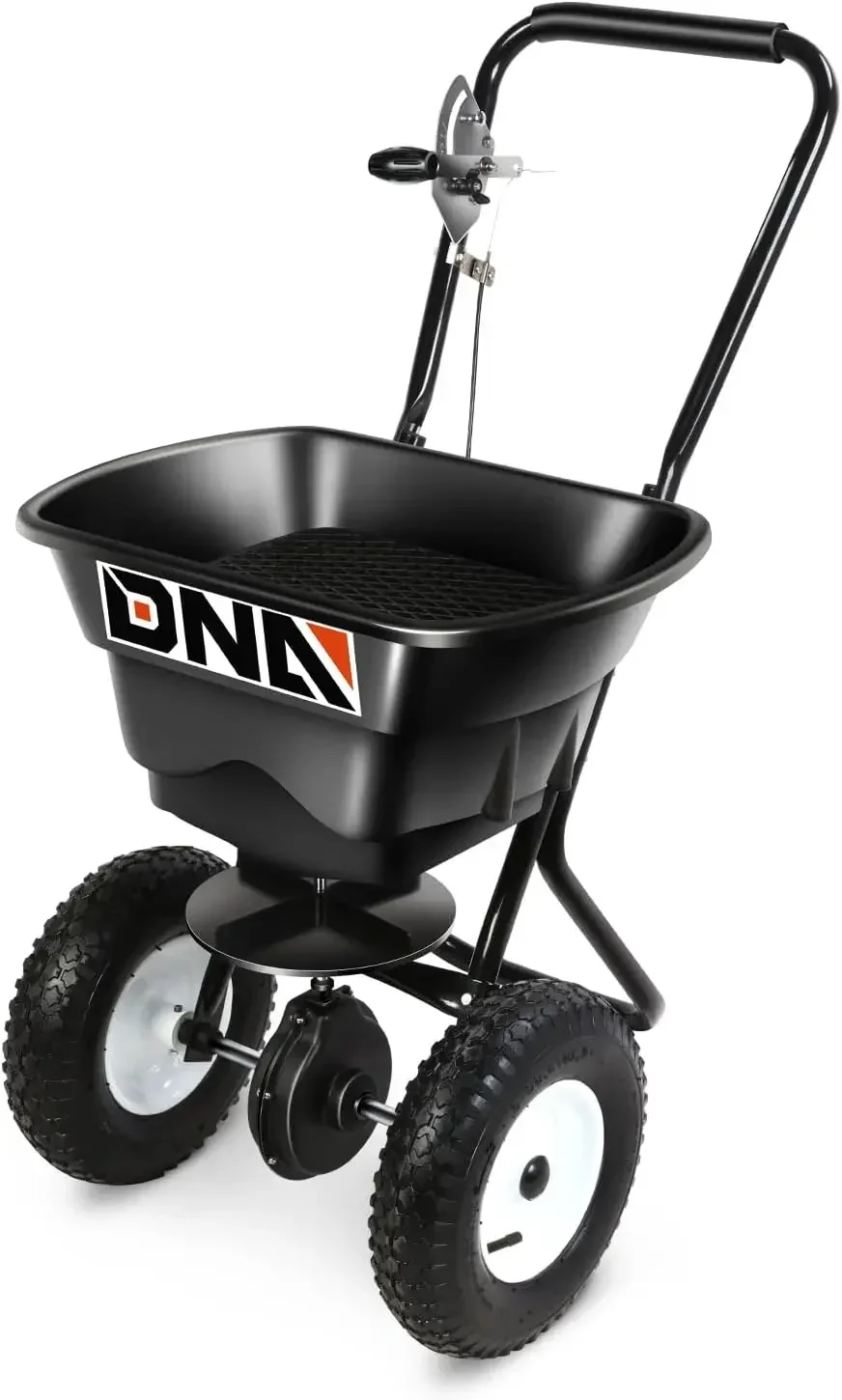 MOTORING 80lb Walk-Behind Broadcast Spreader 36KG/29L Capacity, Garden Seeder with Wheels, for Residential Farm Seeding, TOOLS-0