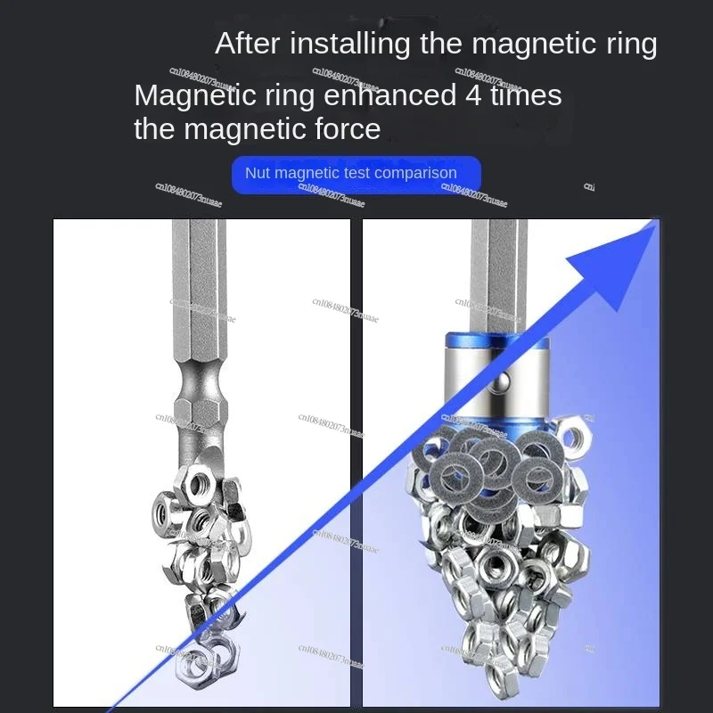 Equipped with Magnetic Ring, Anti-skid Design, Suitable for Gypsum Board, Dual-Purpose Rotating Tools