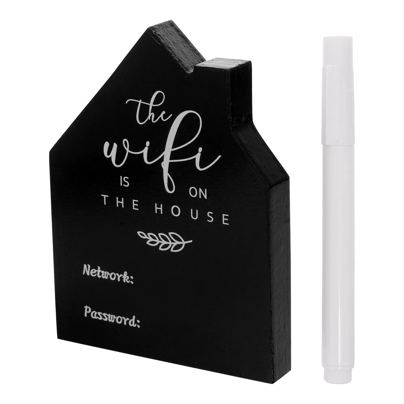 

1Set WiFi Password Sign Desktop Wood Board WiFi Password Reminder Sign for Home Office Hotel Guest Room Use