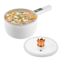 Multi-Purpose Electric Skillet, 701W, 1.6L Capacity, Includes Steamer, Non-Stick Coating, Adjustable Settings for Stir-Fry, Soup