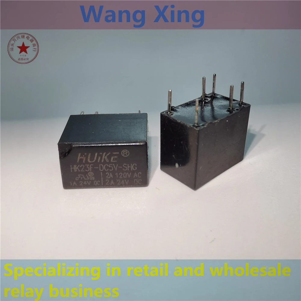 HK23F-DC5V-SHG HK23F-DC12V-SHG HK23F-DC24V-SHG Electromagnetic Power Relay 6 Pins