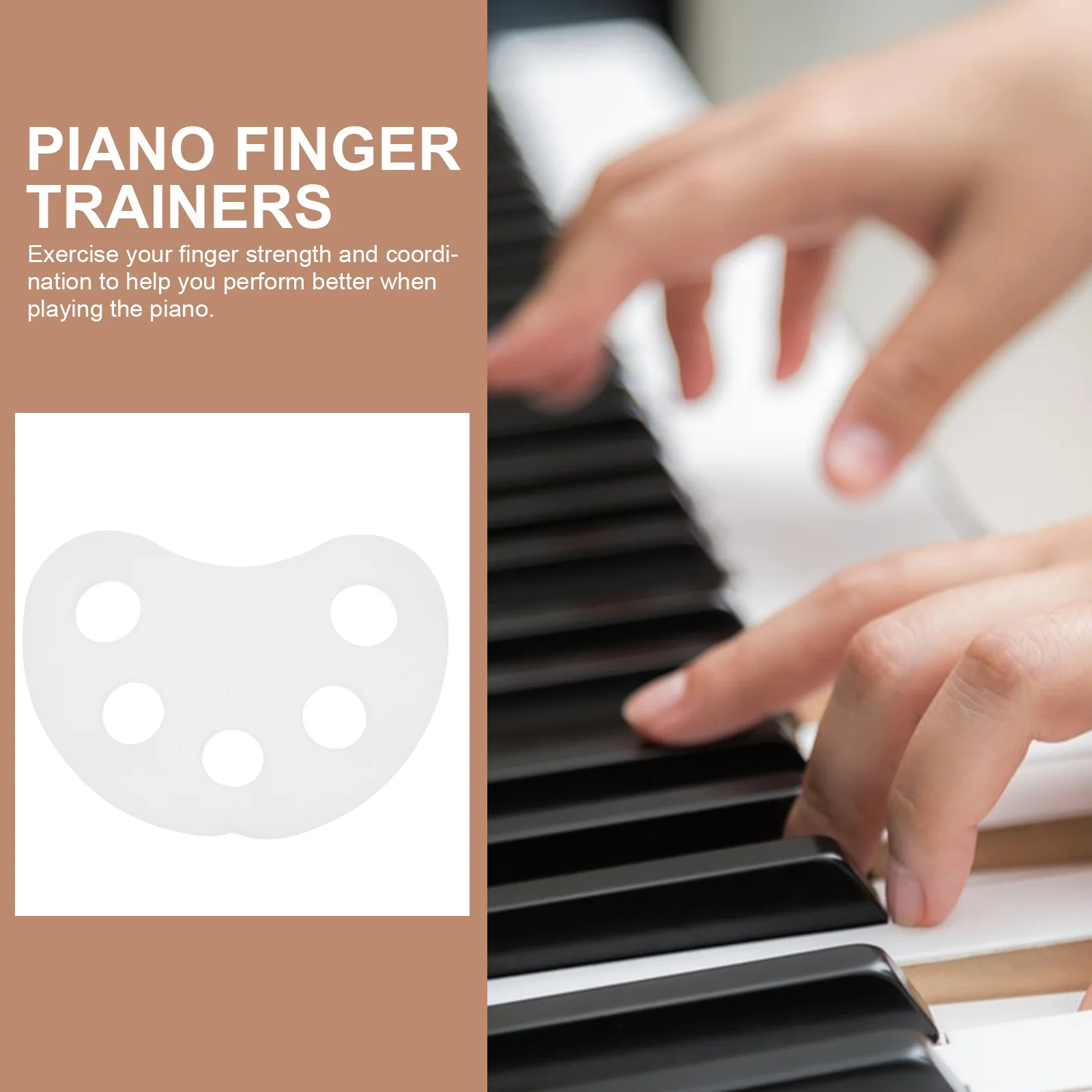 

2Pcs Piano Finger Trainer Resistance for Endurance and Strength Creative Finger Exercisers Straighten Tool