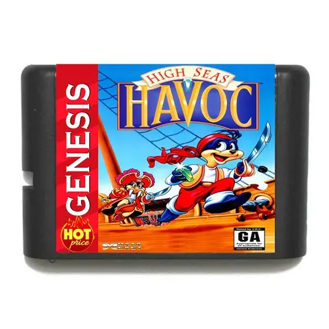 제네시스용 세가 메가 드라이브용 Havoc 16 비트 MD 게임 카드, 신상품