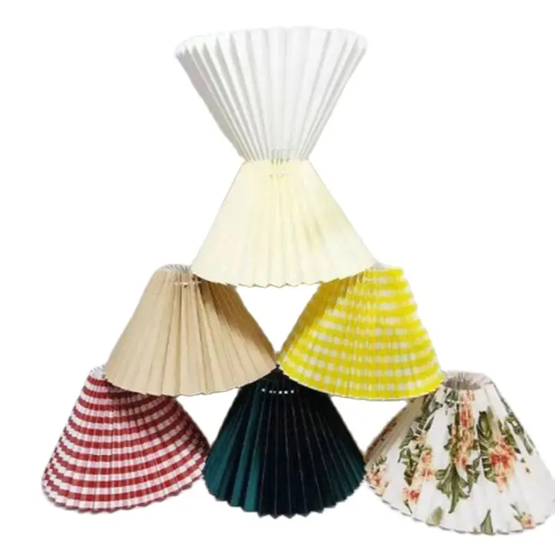 Pleated Lamp Shade For Table Lamp Standing  Japanese Style Creative Desk Big Lampshades For Floor Lamp Bedroom Decor E27