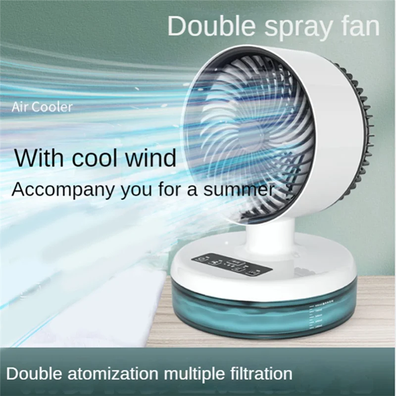 A64Z 1 PCS Mini Electric Fan Home Desktop Desktop Spray Atomization Fan Portable Mini Humidification Fan