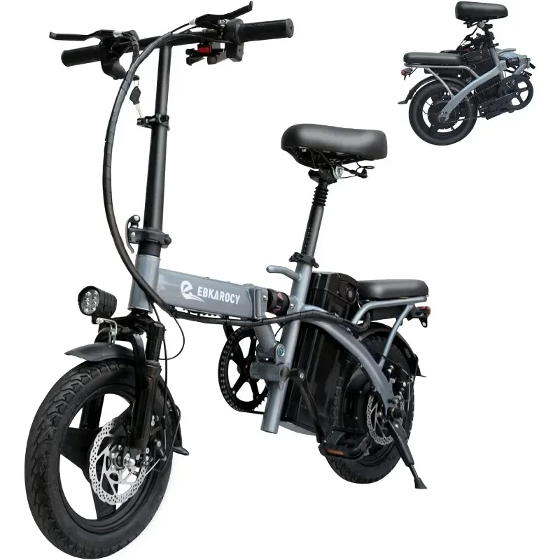 

Ebikes for Adults, 400W Motor 22MPH Max Speed, 14” Tire, 48V 15AH Removable Battery for Electric Bike