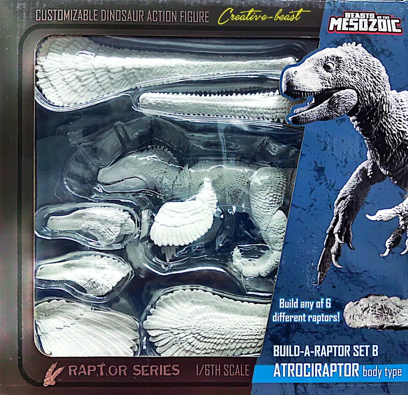 

In Stock Beasts of The Mesozoic Savage Raptor White Model Assembly Movable Dinosaur Model Toy Collection Gift