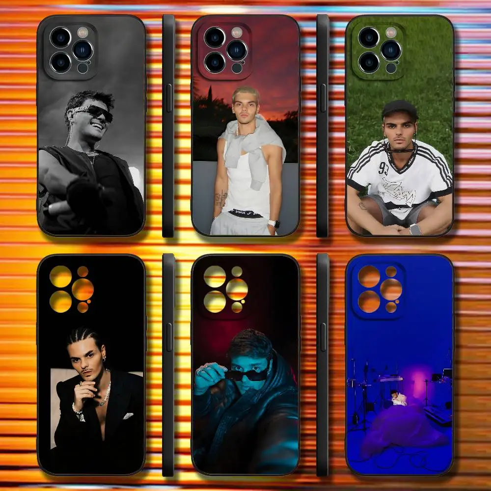 Funda Protectora Suave de TPU para iPhone 17, 16, 15, 14, 13, 12, 11, Air, X, XR, Pro, Max, Plus, Diseño Abraham Mateo Insomnio