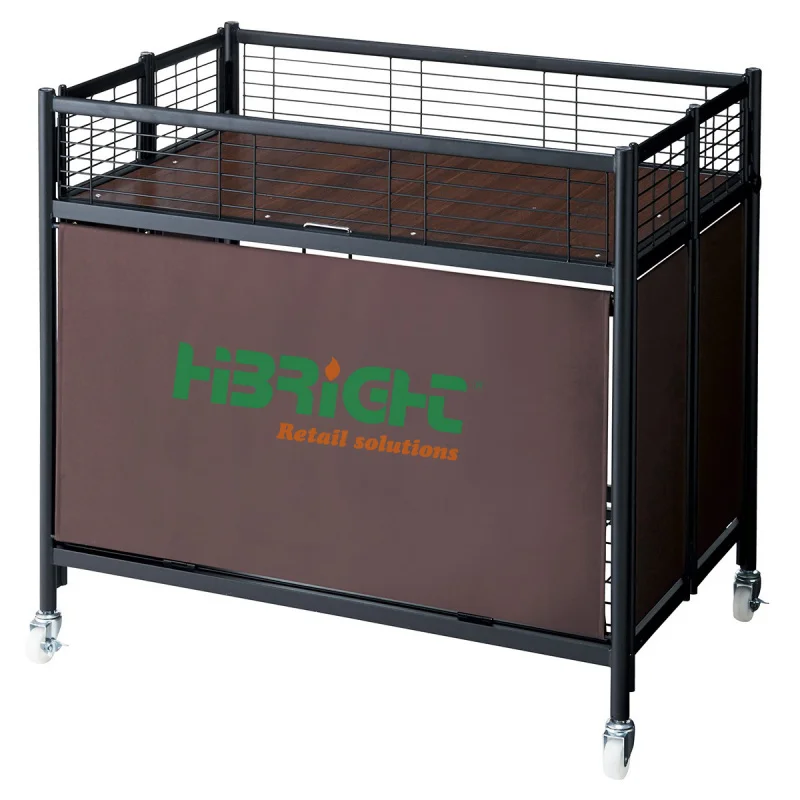 custom.Custom Made Supermarket Promotion Folding Dump Bins Display Basket Rack