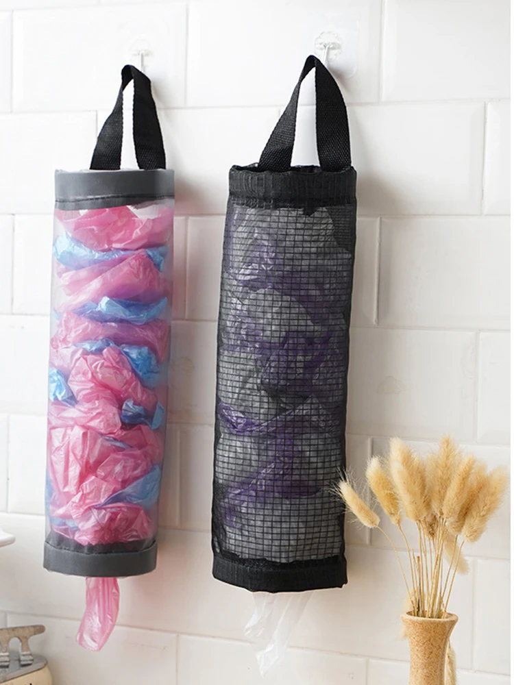 Door Storage Hanging Bag Kitchen Garbage Bag Storage Bag Wall Hanging Withdrawable Storage Bag Convenient Circular Sorting Bag