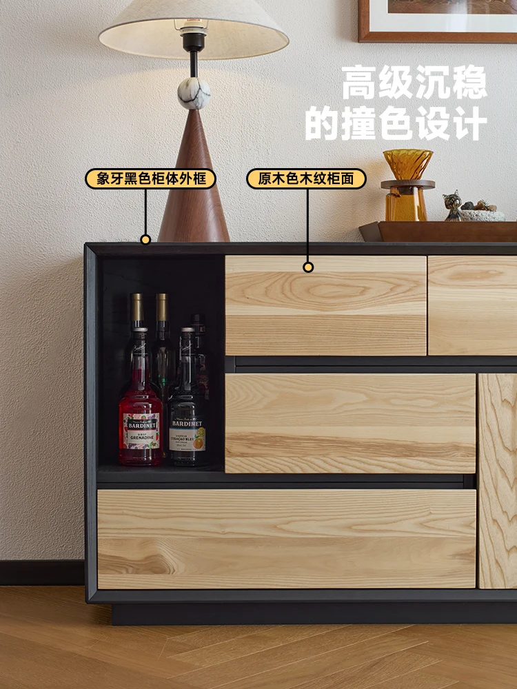 

solid wood floor-to-ceiling TV cabinet high cabinet small apartment living room household antique storage locker TV cabinet