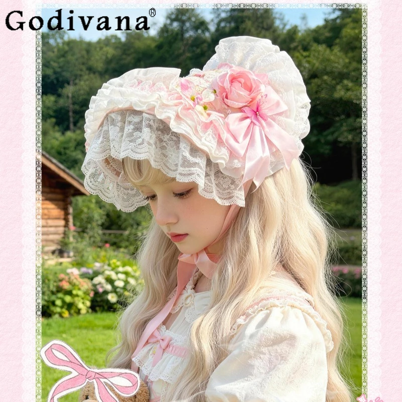 women-lace-ruffle-bow-sun-hat-kawaii-pink-rose-lolita-straw-hat-girls-cute-headwear-for-picnic-summer-beach-cosplay