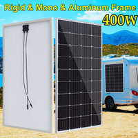 400w 200w 100w 80w solar panel rigid 12v battery charger tempered glass monocrystalline cell for home camper car balcony travel