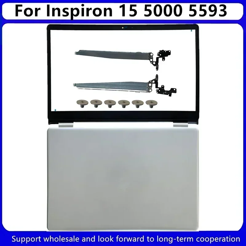 New For Dell Inspiron 15 5000 5310 5480 5593 5570 5575 5584 Laptop LCD Back Cover 032TJM / Front Bezel B Shell 0YCYPN / Hinges