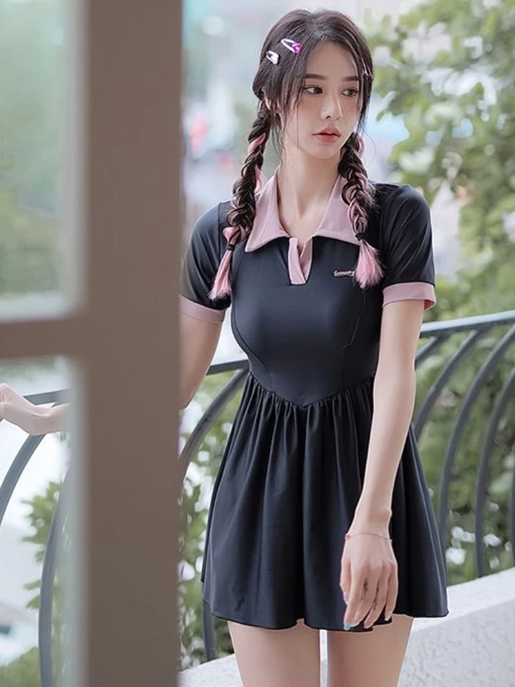 

Bikinis Sets Women Backless Sweet Creativity Classics Students Korean Style Swimming Cozy Basics Vintage New Summer All-match