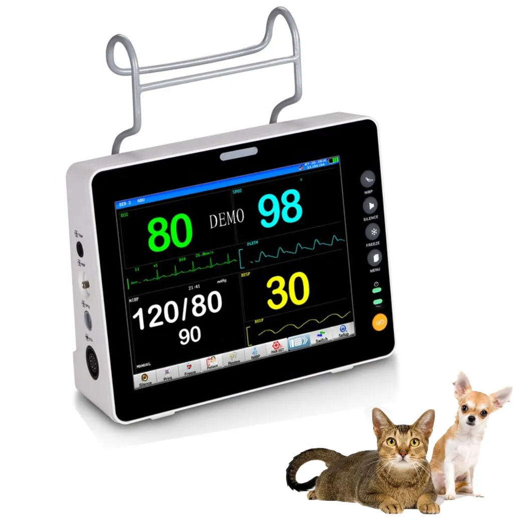 Pet Animal Veterinary Equipment Portable 7-Lead Patient Multi-Parameter Veterinary Medicine Veterinary