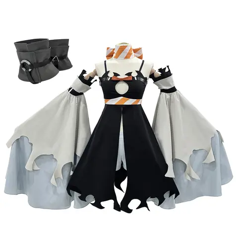 HOLOUN Gachiakuta Anime Amo Cosplay Costume Boot Covers Dress Scarf Shorts Sleeves Convention Halloween Christmas Gift