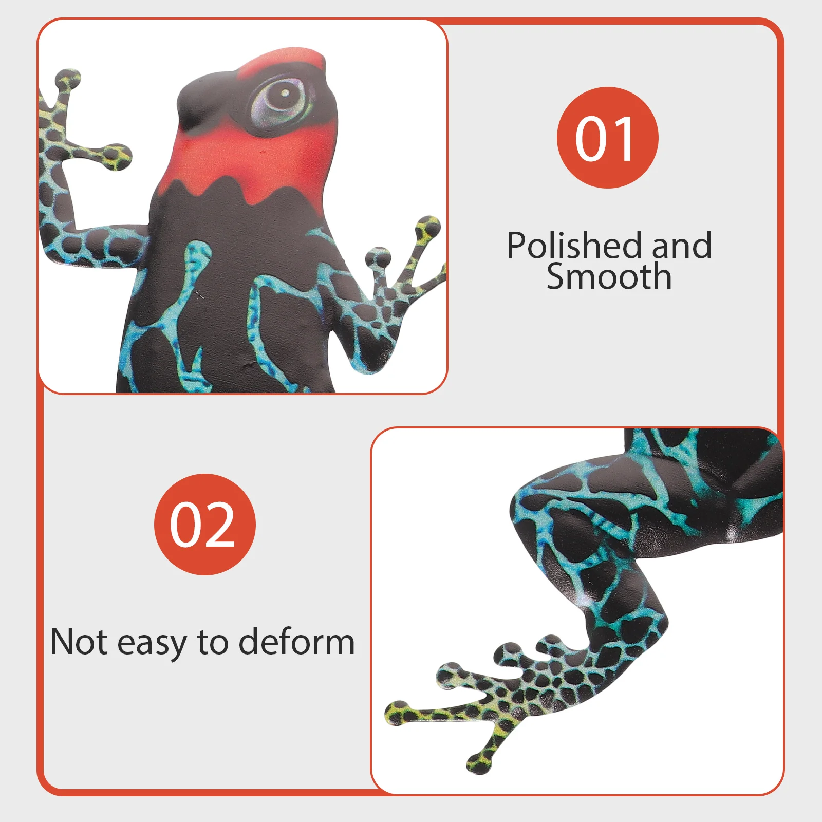 

2Pcs Iron Frogs Wall Hanging Decorative Pendant Lifelike Frog Art for Home Bar Restaurant Creative Wall Decor Iron Frogs Pendant