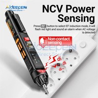 A3009 AC/DC Voltage Tester 6000 Counts OHM Voltage Capacitance Meter VA Color Reverse Display for Diode/Continuity Testing