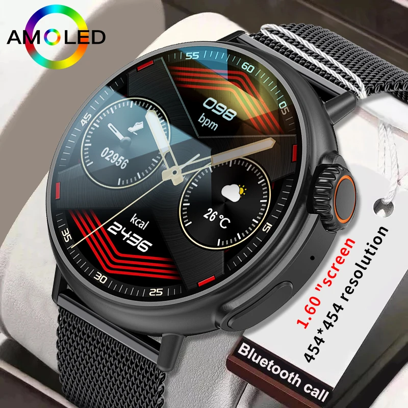 

LIGE Military Grade GPS Smart Watch 3ATM Waterproof Compass Altimeter Barometric AMOLED Men HD Bluetooth Call Sports Smartwatch
