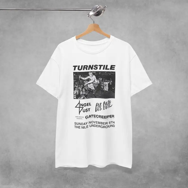 Turnstile Unisex Concert T-Shirt Glow on Merch Music Band Tee Rock Artist Graphic Shirt for Gift