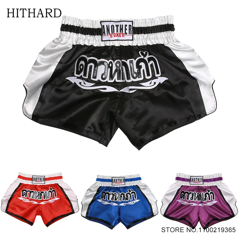 

Muay Thai Shorts Men Women Child Boxing Shorts Breathable Light Cage Fight Kickboxing Training Pants MMA Martial Arts Clothing