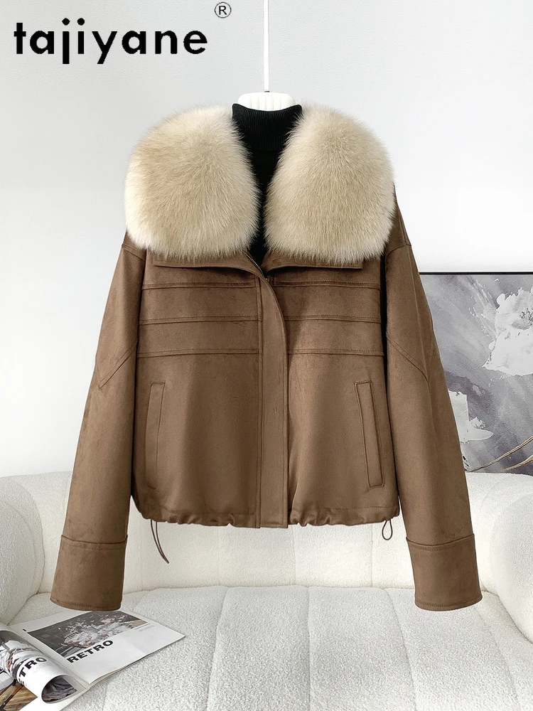 TAJIYANE Ganzendons Korte Jassen Vrouwen Vos Bontkraag Outerwears Premium Vrouwelijke Jassen Winter Vrouw Kleding 2025/2011 Nadal libre