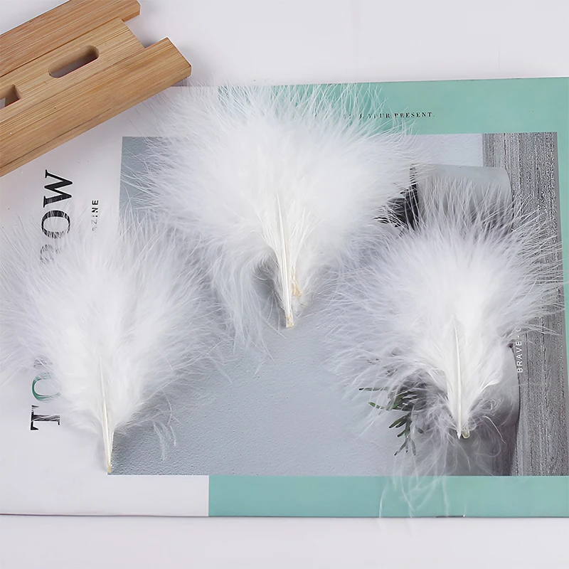 6–13 cm lange weiße Federn, 100 Stück, Dekoration für Bilder, Baum, Salon, Haus, Pluma, Karneval, Traumfänger, Massage, Basteln, Piume – Detail 4