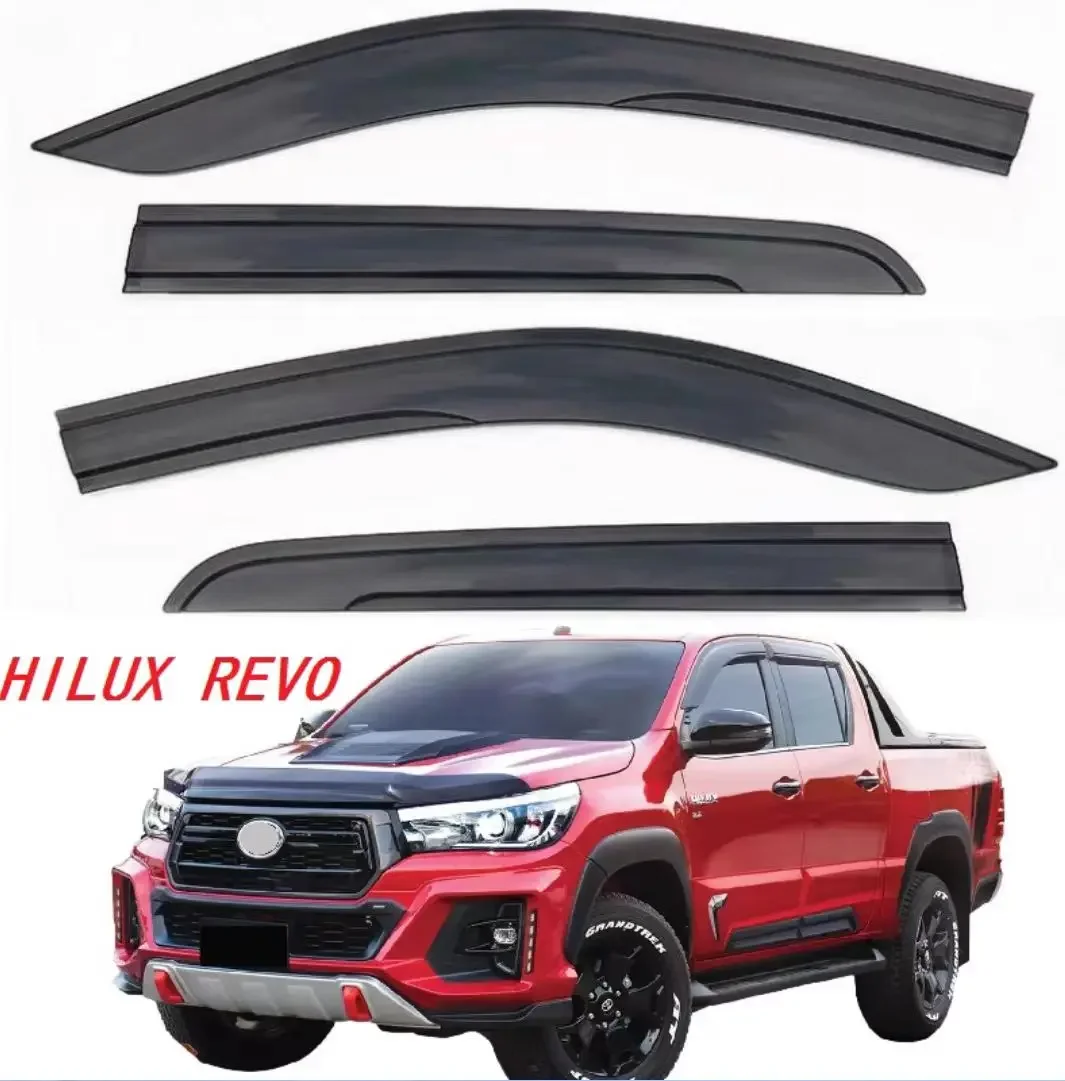 Hiluxs auto Accessories Acrylic Door Wind Car Window Vent Visor Deflector Rain Guard Shield Sun Visors