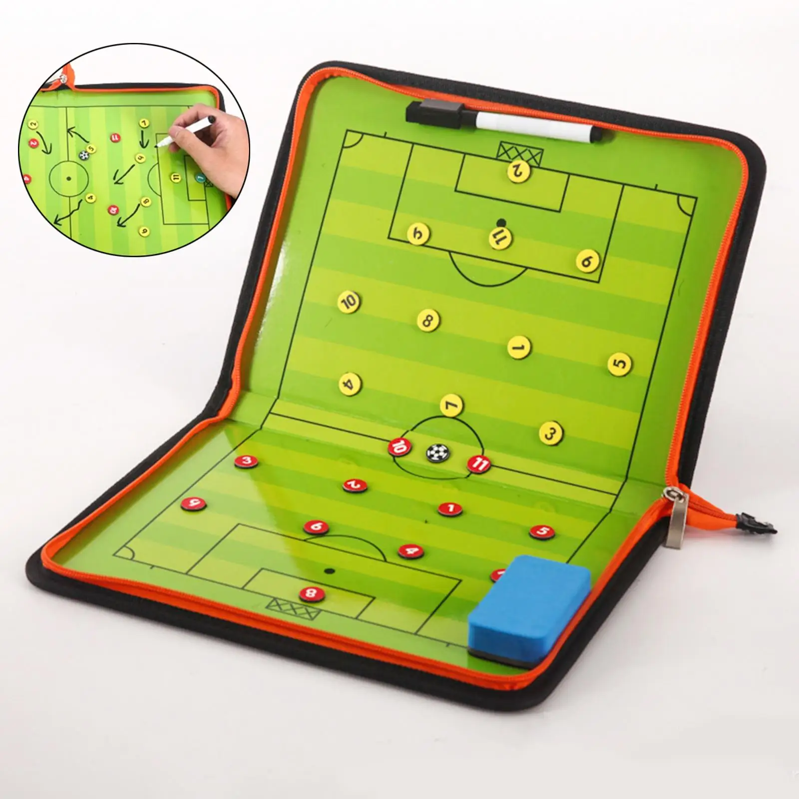 Soccer Coaching Board Dry Erase Marker Board Display Board Reusable Strategy