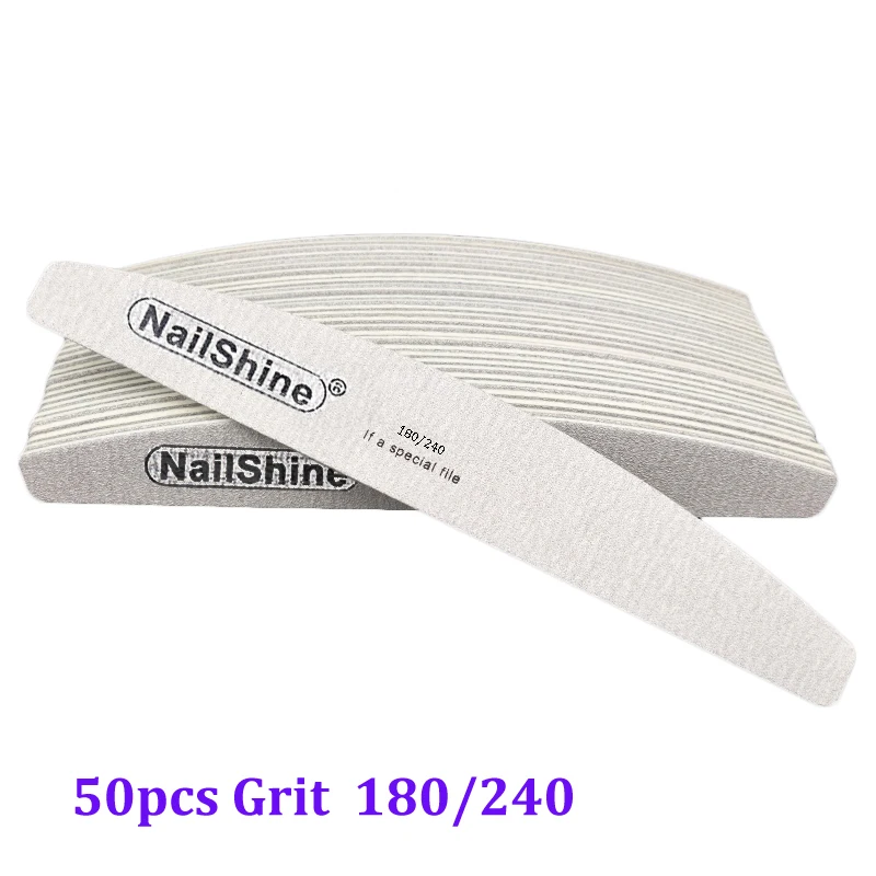 50pcs Professional Nail File Multi Grit Wooden Nails File Manicure Buffing Straight lime a ongle Nail Tools 100/120/150/180/240