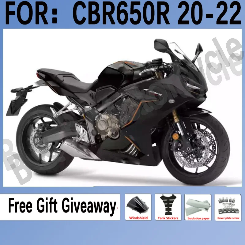 

New ABS Motorcycle Full Fairings Kit Fit For HONDA CBR650R CBR650 19 20 21 22 CBR 650R 2019 2020 2021 2022 Bodywork Set Black