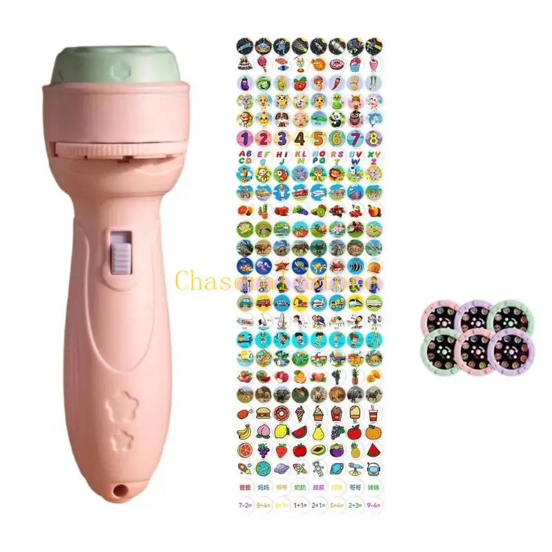 E7CE Cartoon Story Proiettore Flashlight Educational Learning Toy Discs 48 Immagini Regalo per bambini