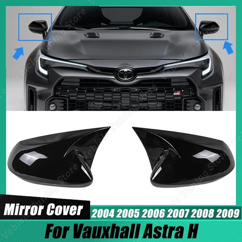 

For Toyota Corolla 2019 2020 2021 2022 2023 Gloss Black ABS Car Side Rearview Mirror Cover Cap Exterior Trim Accessories