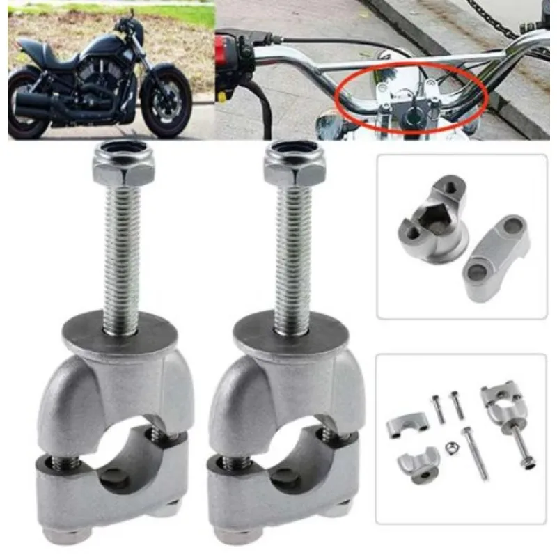 

7/8 Aluminum Motorcycle Handlebar Risers 22mm Handle Bar Mount Clamps Dirt Pit Bike Motorbike Accessories Universal