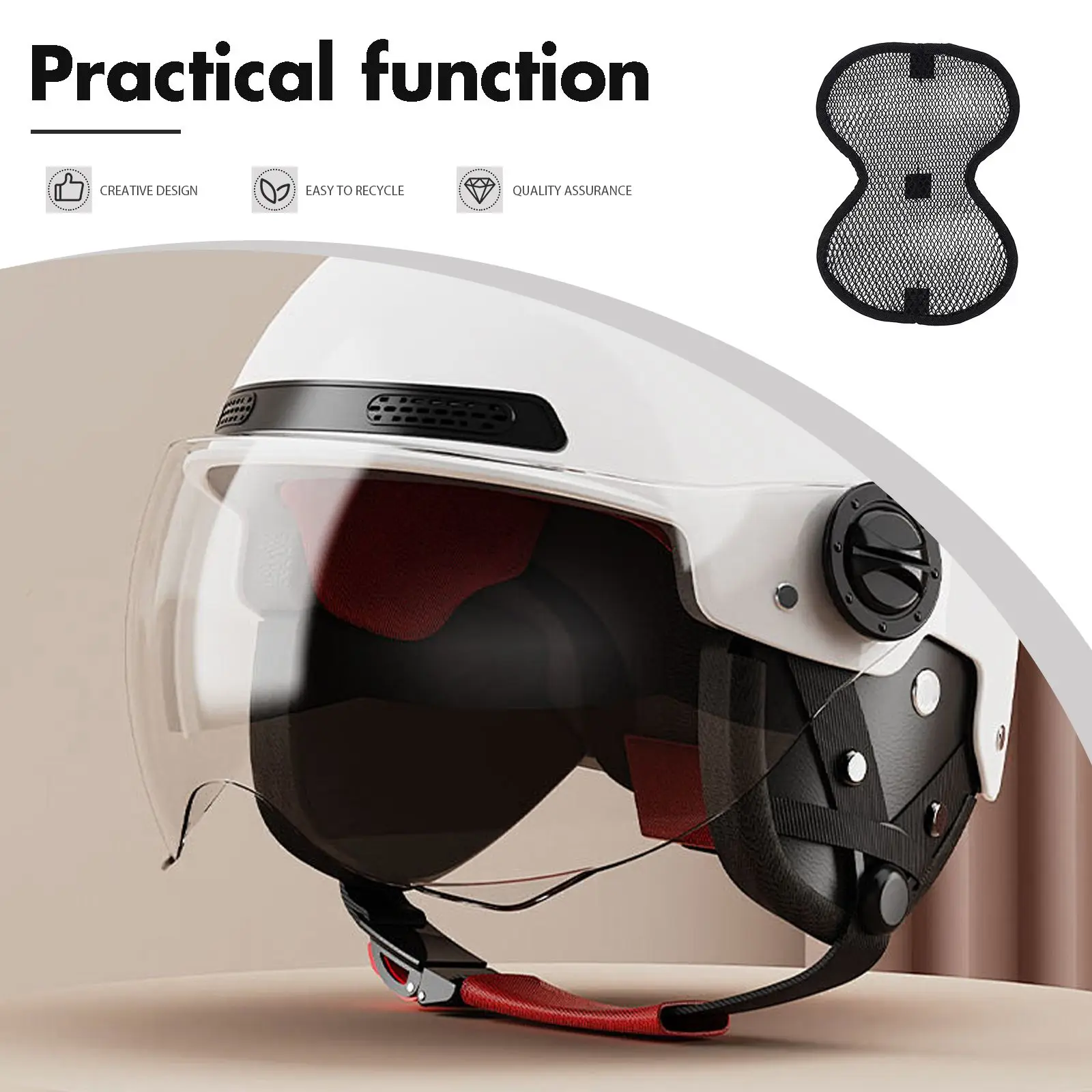 Breathable Mesh Pad Replacement Pads Electric Bike Motorcycle Bicycle Liners Heat Reduction Lightweight