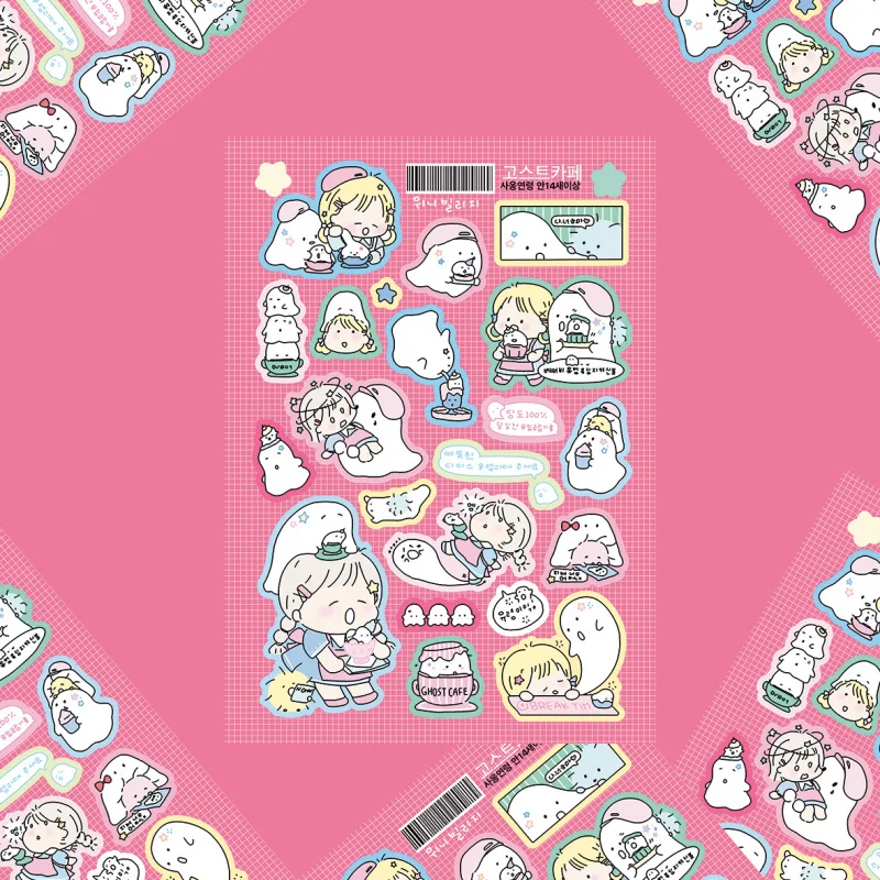 韓国ステッカーかわいい小さなパターン装飾ステッカー甘い漫画の女の子ステッカーハンドブック日記プランナースクラップブック DIY ステッカー