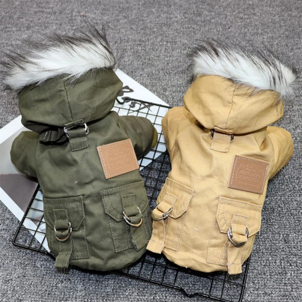 Winter Puppy Pet Dog Coat for Small Medium Dogs Thicken Warm Chihuahua Yorkies Hoodie Pets Jacket Clothing