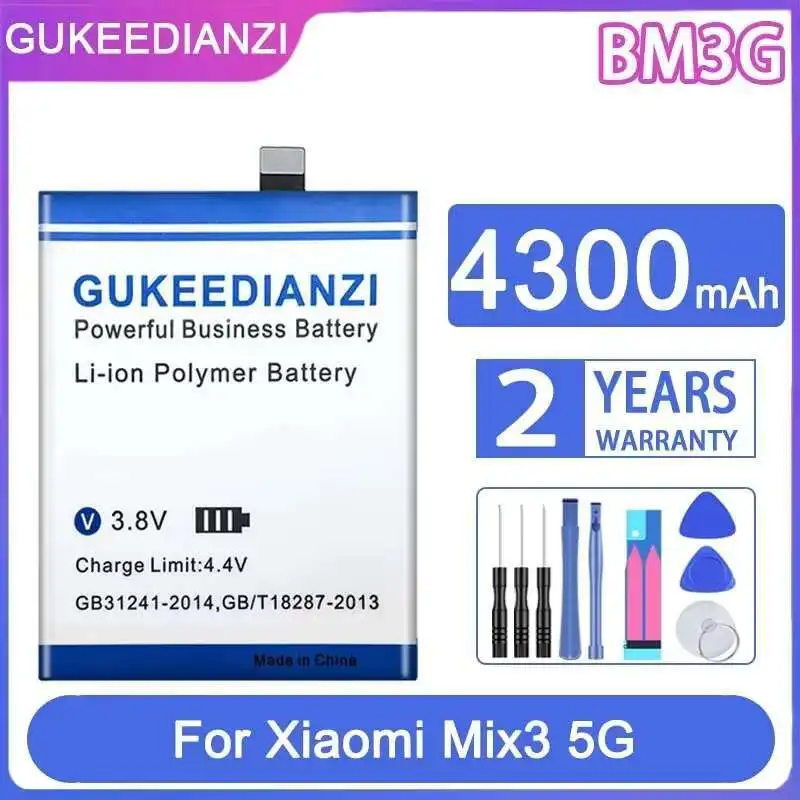 

BM3G 4300mAh High Capacity Mobile Phone Battery For Xiaomi Mix3 mix 3 5G Smartphon Batteries