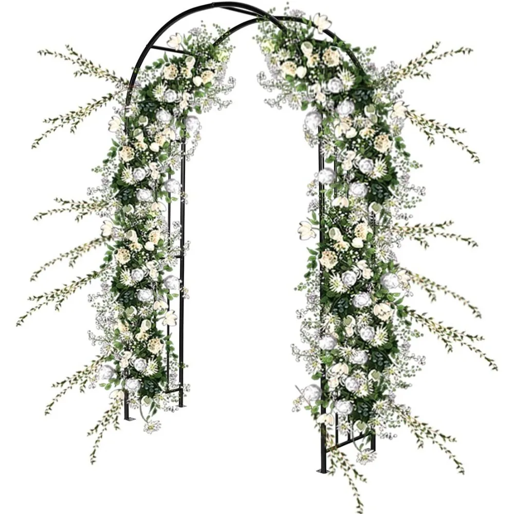 

Садовая арка 2,2 м/2,3 м, сверхмощные металлические розы, лозы, вьющиеся растения, поддержка арки, арки для наружного патио, двора, лука Arbo
