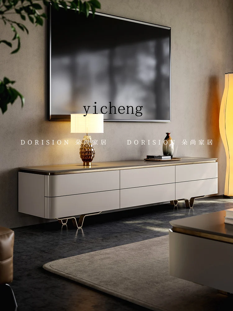 

XL light luxury TV cabinet, living room home solid wood floor cabinet, high-end coffee table TV cabinet combination