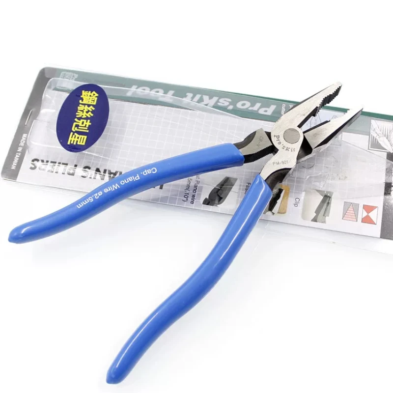 Pro'sk قاطع أسلاك الفولاذ PM-901 كماشة مستوردة من الفولاذ الكربوني العالي لقطع الأسلاك أداة كهربائي