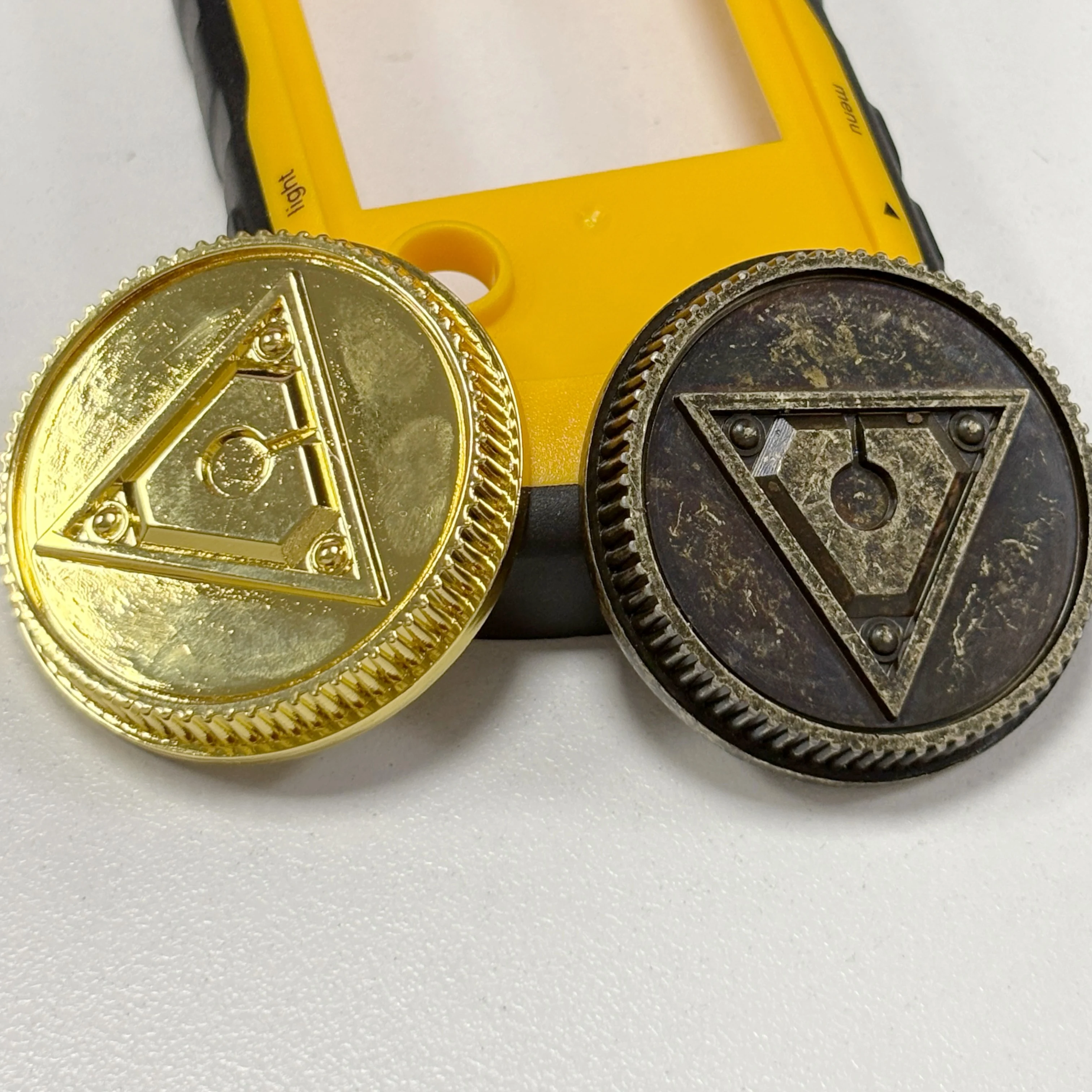 TURBO Power Coin-Gold Power Coin- Weathered Berlaku Untuk Properti Cosplay Legacy Ranger Morpher